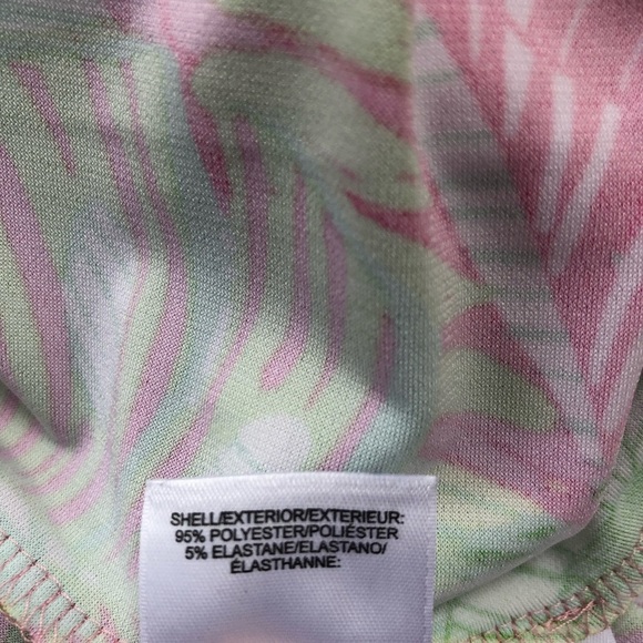 Pappagallo Vibrant Tropical Print Ruffle Sleeve Shift Dress - Picture 8 of 9